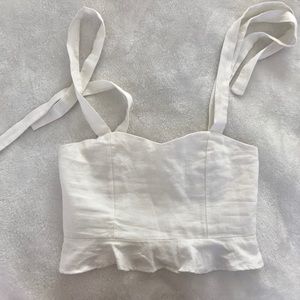 LA Hearts Tie Sleeve Crop Top